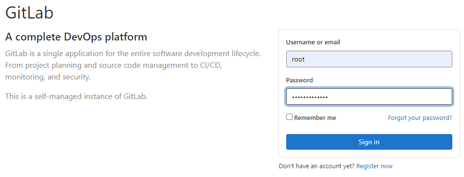 gitlab login