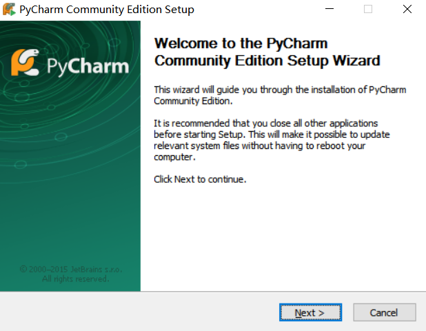 安装pycharm